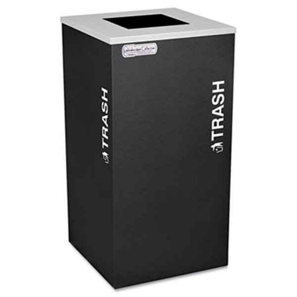 Ex-Cell Kaiser Ex-Cell RC-KDSQ-T BLX Kaleidoscope Collection Recycling Receptacle  24 gal  Black RC-KDSQ-T BLX